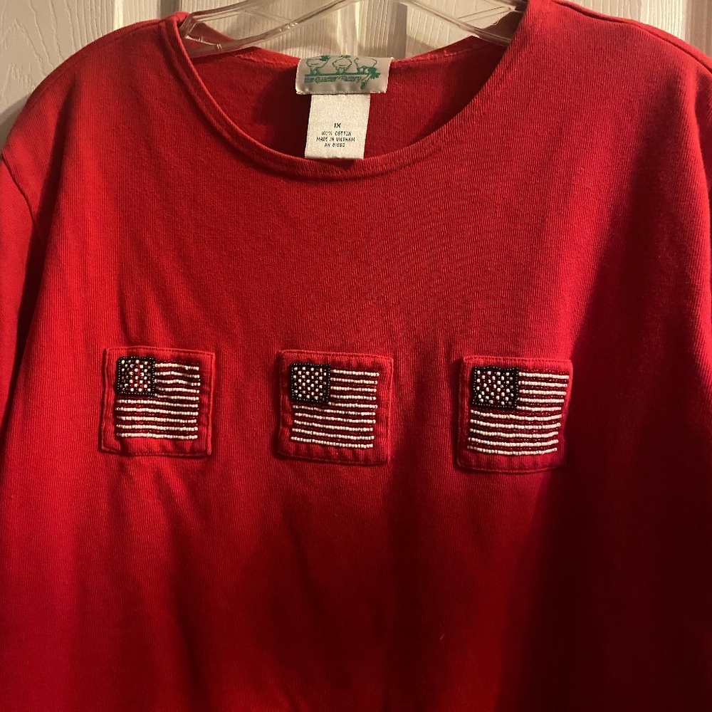 Quacker Factory Flag shirt